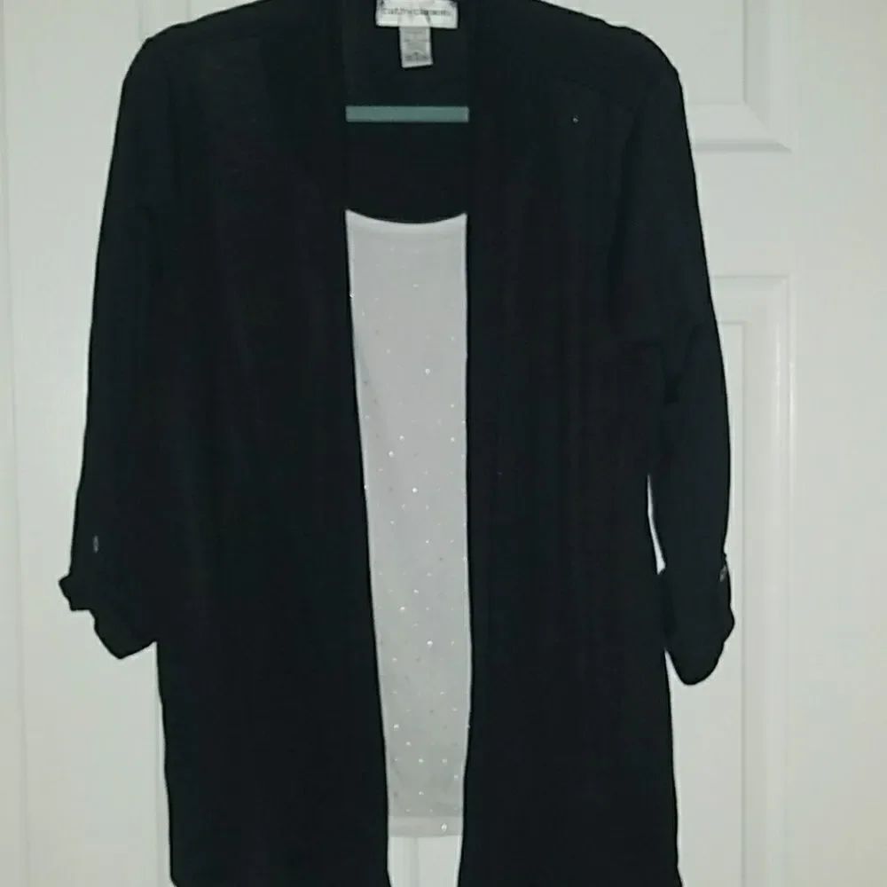 Cathy Daniels 1pc layered top Sz M EUC